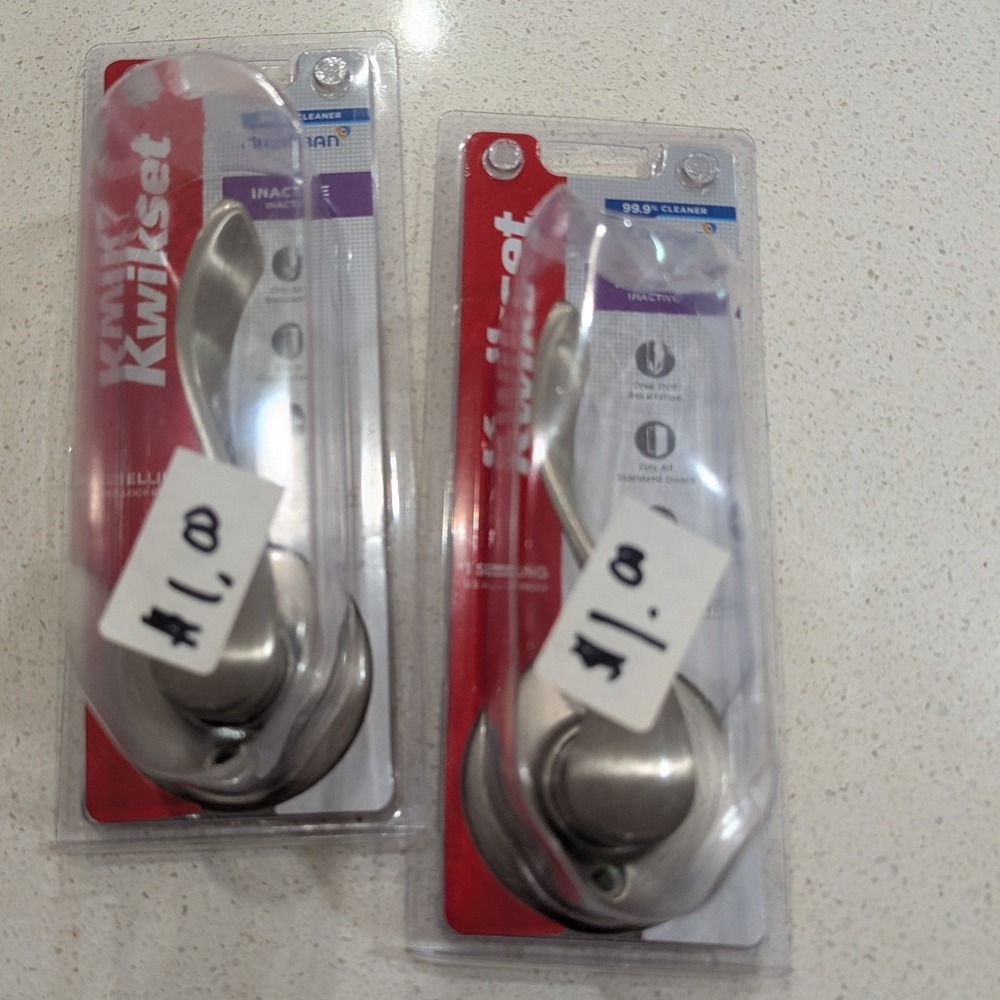 Kwikset Balboa Dummy Door Lever Satin Nickel Right Handed 2 Pack 488BL RH 15 CP